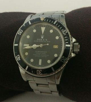 1980 Rolex Submariner,  196800 " Transitional " Rare Matte Black Dial,  T - 25 Mark