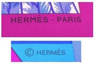 Hermes Carre Vintage 70 Scarf Brazil Wing Silk 100 Interior Women Auth Rare 4