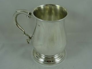 Quality Solid Silver Pint Tankard,  1928,  319gm