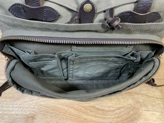 Filson Vintage Quality Padded Computer Briefcase Bag 258 - YKK Zippers 6