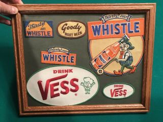 Vintage Whistle,  Vess,  & Goody Soda Patches