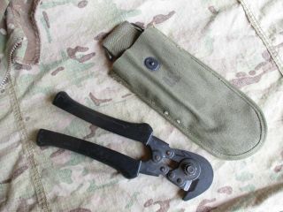 Wwii Gi Wire Cutters With 1945 Dtd Pouch
