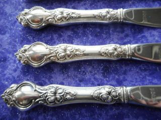 Sterling Silver flatware by Wallace silver Co.  Pattern Violet 8