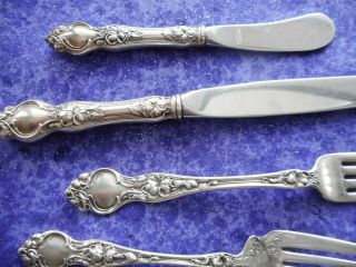 Sterling Silver flatware by Wallace silver Co.  Pattern Violet 9