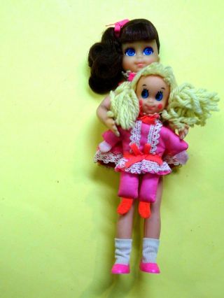 Rare Vintage 1970 Mattel Pretty Pairs Angie & Tangie Tutti Friends All