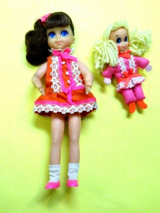 RARE Vintage 1970 Mattel Pretty Pairs Angie & Tangie Tutti Friends All 3