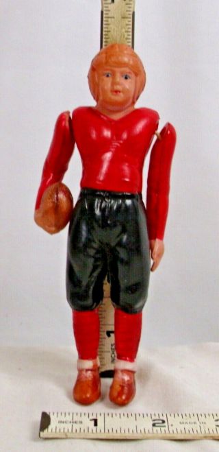 Occupied Japan Celluloid 4 Football Player Toy 1940s