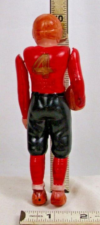OCCUPIED JAPAN CELLULOID 4 FOOTBALL PLAYER TOY 1940s 2