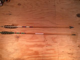 Vintage Archery Arrows With Broadhead Chet Stevenson