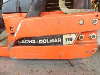 Sachs - Dolmar 119 Vintage Chainsaw for parts/repair Chain Saw 6