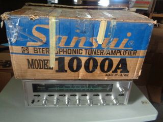 Vintage Sansui 1000a Tube Reciever,  Orig.  Box,  Estate Fresh,  For Restoration