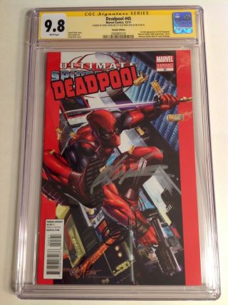 Cgc 9.  8 Ss Deadpool 45 Variant Edition Signed By Rob Liefeld & Greg Horn Rare