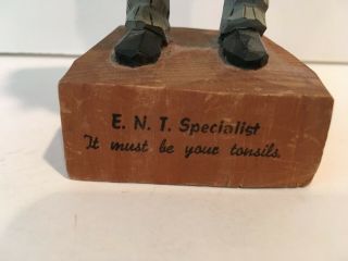 Taschke Wood ENT (Ear Nose & Throat) Doctor Figurine 