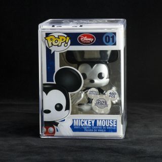 Funko Pop Rare Disney Metallic Mickey Mouse 01 // 2011 Only 480 In Existence