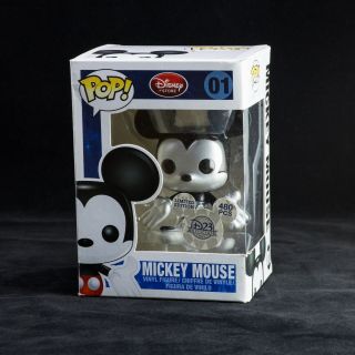 Funko Pop Rare Disney Metallic Mickey Mouse 01 // 2011 Only 480 In existence 3