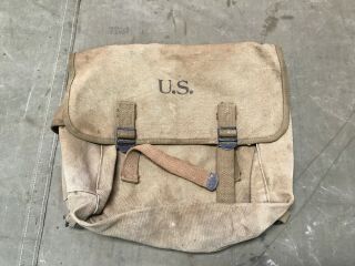 84i Wwii Us M1936 M36 Musette Jump Bag - Od 3