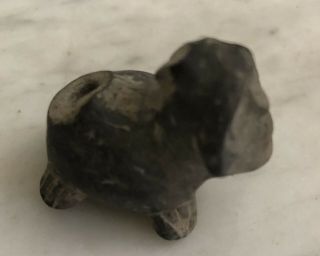 Pre - Columbian Ecuador Jama - Coaque 300 BC - 400 AD Half Human/Animal Whistle 5