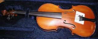 Vintage German 4/4 Violin With 2 Piece Flamed Back