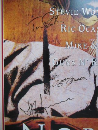 Beatles Rare Romanian Angel Promo Poster Signed By George Harrison Tom Petty,