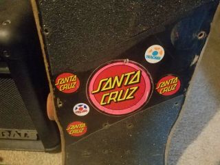 Vintage SANTA CRUZ Bullet team skateboard deck old school 80s 3