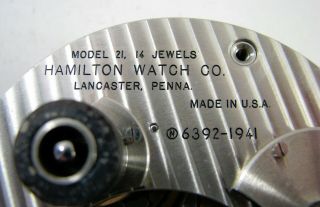 VINTAGE 1941 HAMILTON MODEL 21 SHIPS CHRONOMETER DECK CLOCK PARTS REPAIR 4