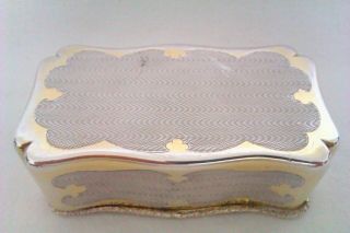 Extremely Rare 950 Solid Silver & Gold Gilt Minerva French Snuff Box c1846 10