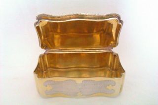 Extremely Rare 950 Solid Silver & Gold Gilt Minerva French Snuff Box c1846 2