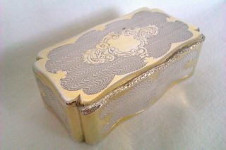 Extremely Rare 950 Solid Silver & Gold Gilt Minerva French Snuff Box c1846 4