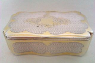 Extremely Rare 950 Solid Silver & Gold Gilt Minerva French Snuff Box c1846 8