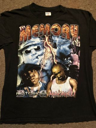 Rare Vintage 90’s 2pac / Notorious B.  I.  G Stop The Violence T - Shirt Men’s Xl