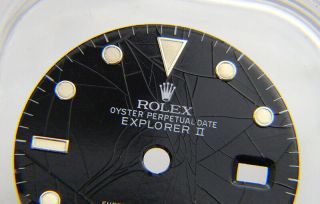 Rare Vintage Rolex Explorer II 16550 Spider Web & Rail Black Watch Dial 2