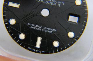 Rare Vintage Rolex Explorer II 16550 Spider Web & Rail Black Watch Dial 3