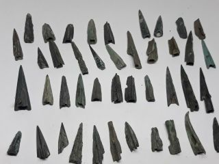 Scythian arrowheads 7 - 2 century BC bronze. 6