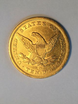 Rare Coin 1854 - S $10 Liberty Gold Eagle 2
