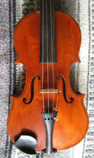 Rare Fine Old Antique 30s Vintage American Fiddle 4/4 Violin - Good Player 4