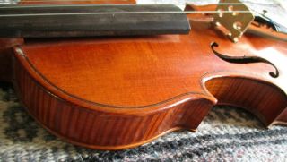 Rare Fine Old Antique 30s Vintage American Fiddle 4/4 Violin - Good Player 5