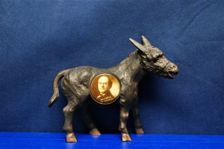 Antique Copper - Plated Cast Iron Political Mascots – Taft & Bryan – 1908 7