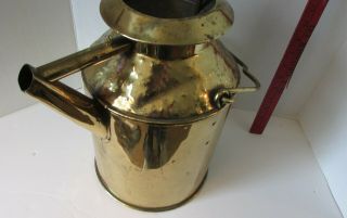 UNITED STATES LIGHTHOUSE SERVICE Brass 3 - gal OIL Transfer CAN Pre 1915 4