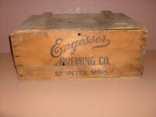 Engesser Brewing Co.  Vintage Beer Crate Antique Beer Advertising
