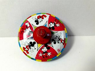 Vintage 1975 Walt Disney Mickey Mouse Spinning Top