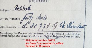 Postcard by soldier - killed in action - condolence letter by Captain 1942 - 1944 3