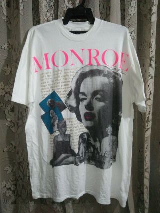 Vintage Marilyn Monroe Allover Print 1990s T - Shirt Rare Mosquitohead