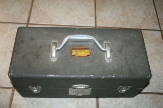 Vintage Walton Metal Tackle Box Full of Old Fishing Lures - Cool 9