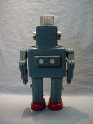 Vintage Smoking Spaceman Robot - Japan Yonezawa 3