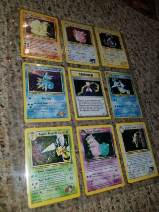 Binder Full Of Vintage (1999 - 2001) All Rare & Holo Pokemon Cards. ,  Graded &More 5