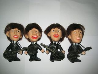 Vintage 1964 Remco Beatles Dolls,  Complete Set With Instruments