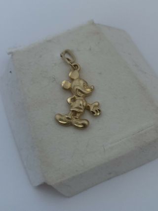 14k Yellow Gold Mickey Mouse Pendant
