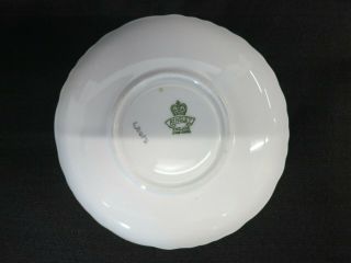 Aynsley C1089 Black Dogwood Floral Cup And Saucer 3