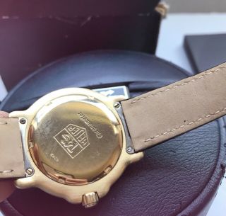 RARE SOLID 18K GOLD TAG HEUER WH514 39mm Mens Watch 18K Gold Deployant Buckle 8