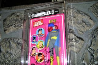 MEGO VTG 1970 ' s WGSH BATGIRL Batman AFA 8.  0 PERSONALLY Signed Yvonne Craig TV NR 4